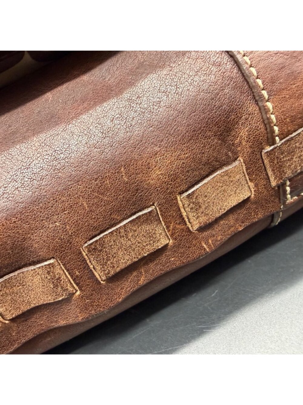 Vintage Y2K Coach Purse Ergo Belted Flap Brown Leather Horse Bit Shoulder Bag - Picture 9 of 16